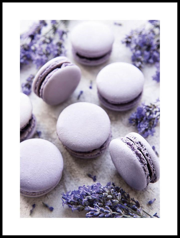 Lila Macarons Poster