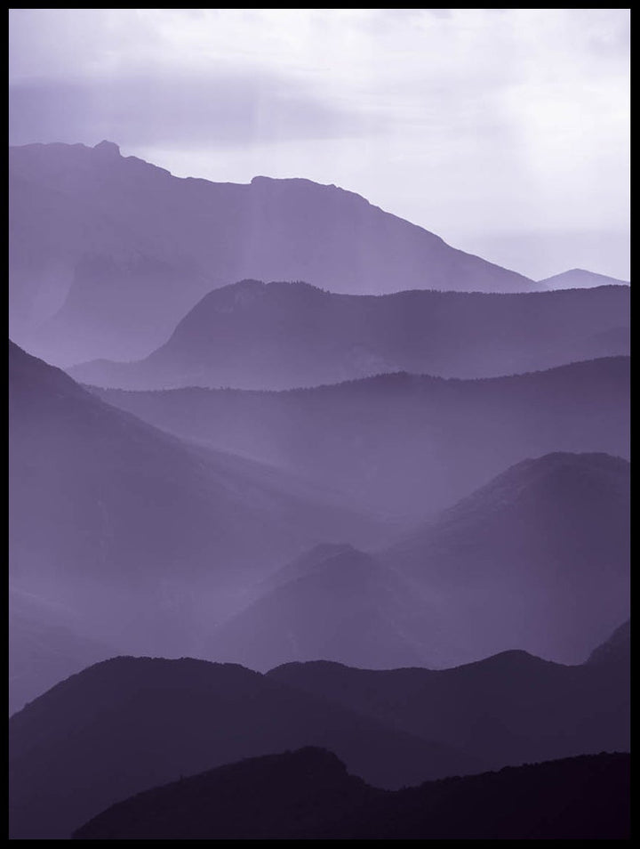 Purple Landscape Poster