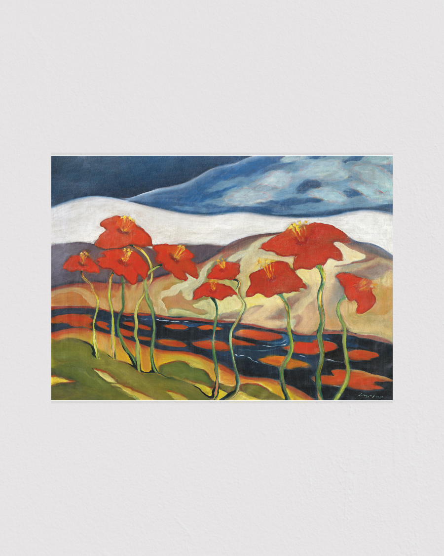 Landscape with Flower