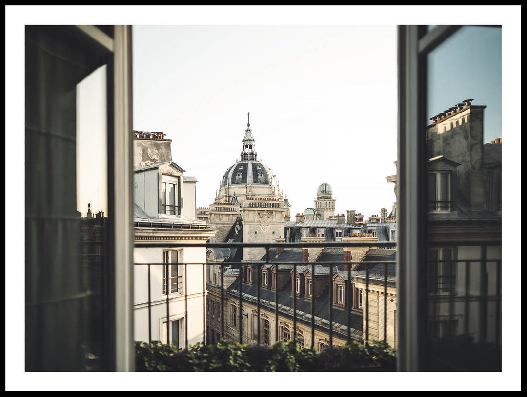 Balcony View In Paris Poster