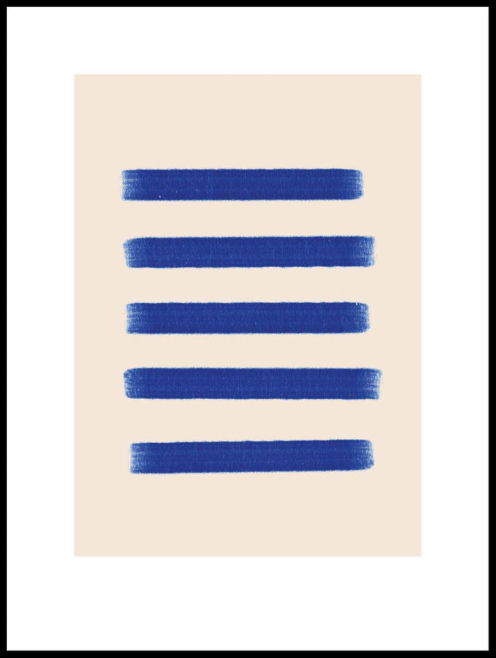 Blue Stripes Poster