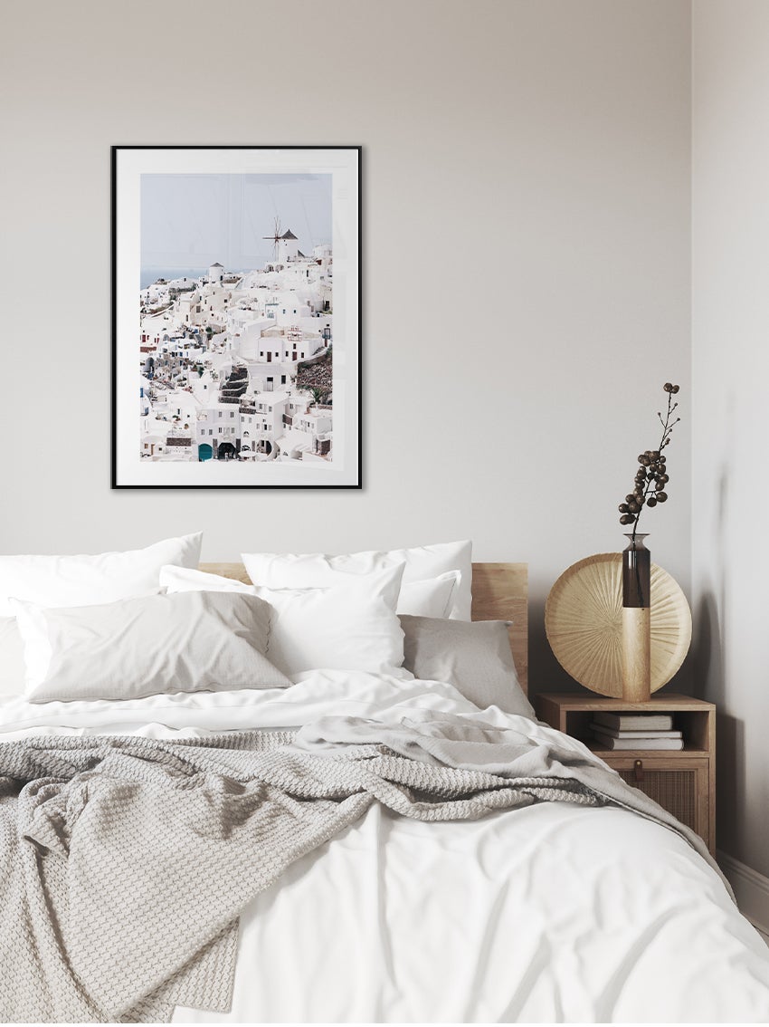 Village In Santorini Poster