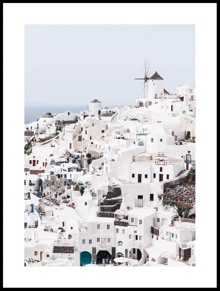 By i Santorini Poster