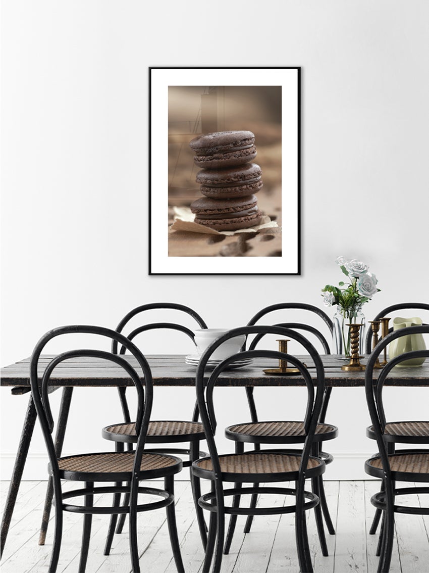 Choklad Macarons Poster