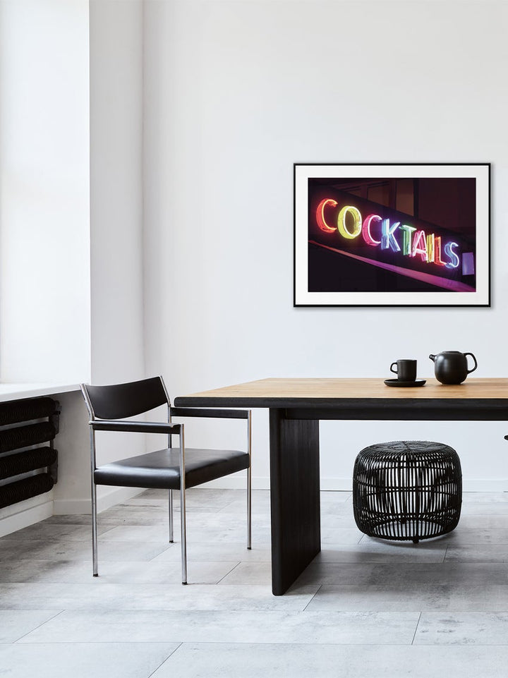 Drinkar Neon Ljus Poster