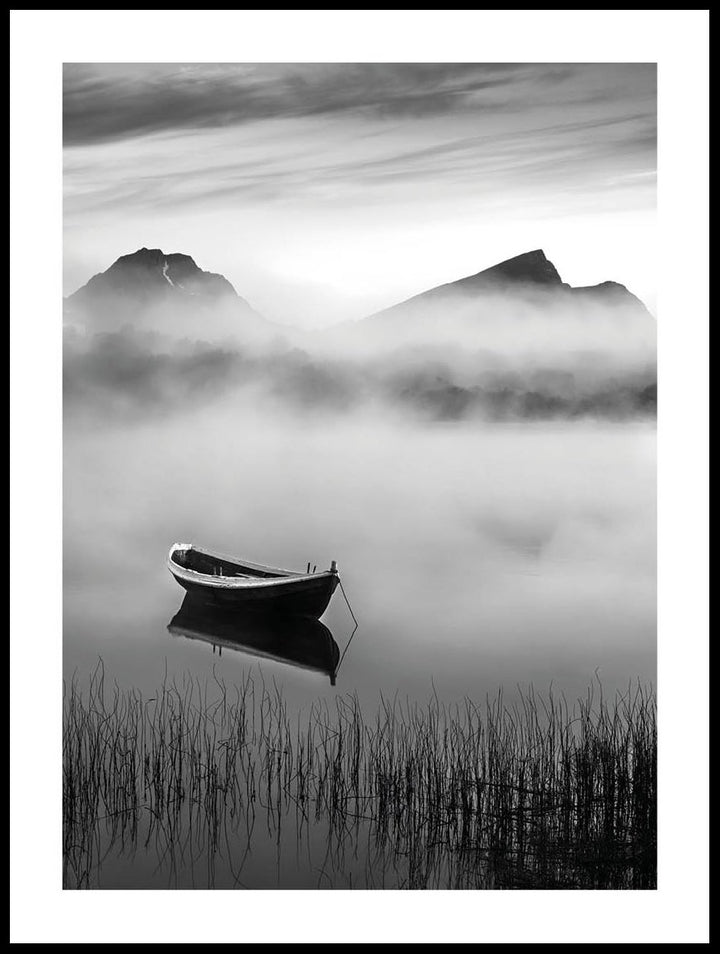 Rowing Boat And Fog Poster