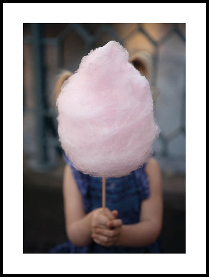 Girl With Candy Floss Poster