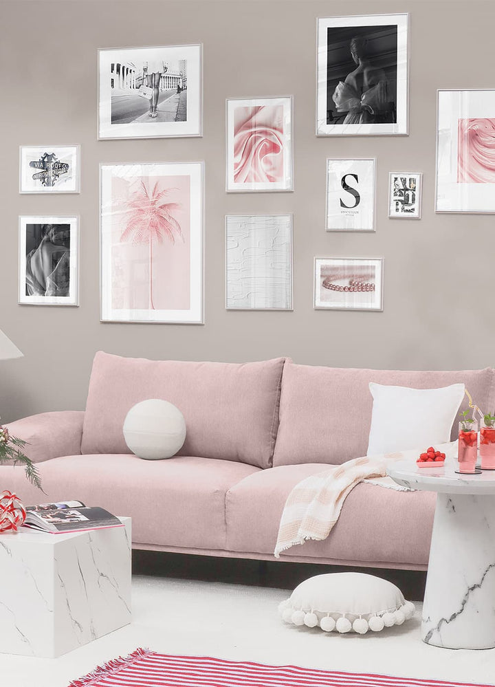 Pink Palm Poster