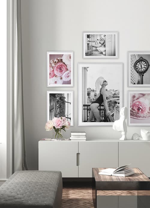 Pink Romance Gallery Wall