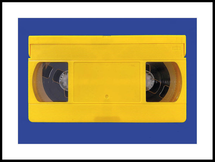 Yellow Cassette Tape Poster