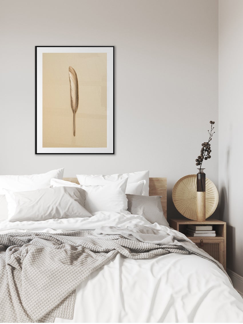 Gold Feather Poster