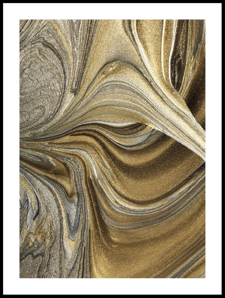 Golden Swirl Poster