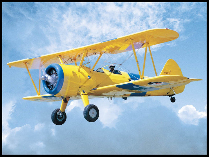 Yellow Propeller Plane Poster