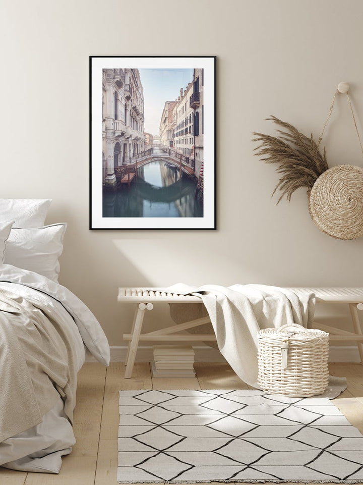 Iconic Canal In Venice Poster