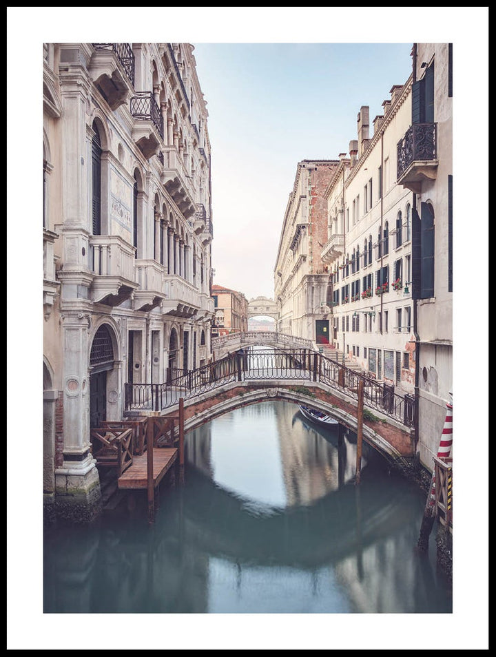 Iconic Canal In Venice Poster