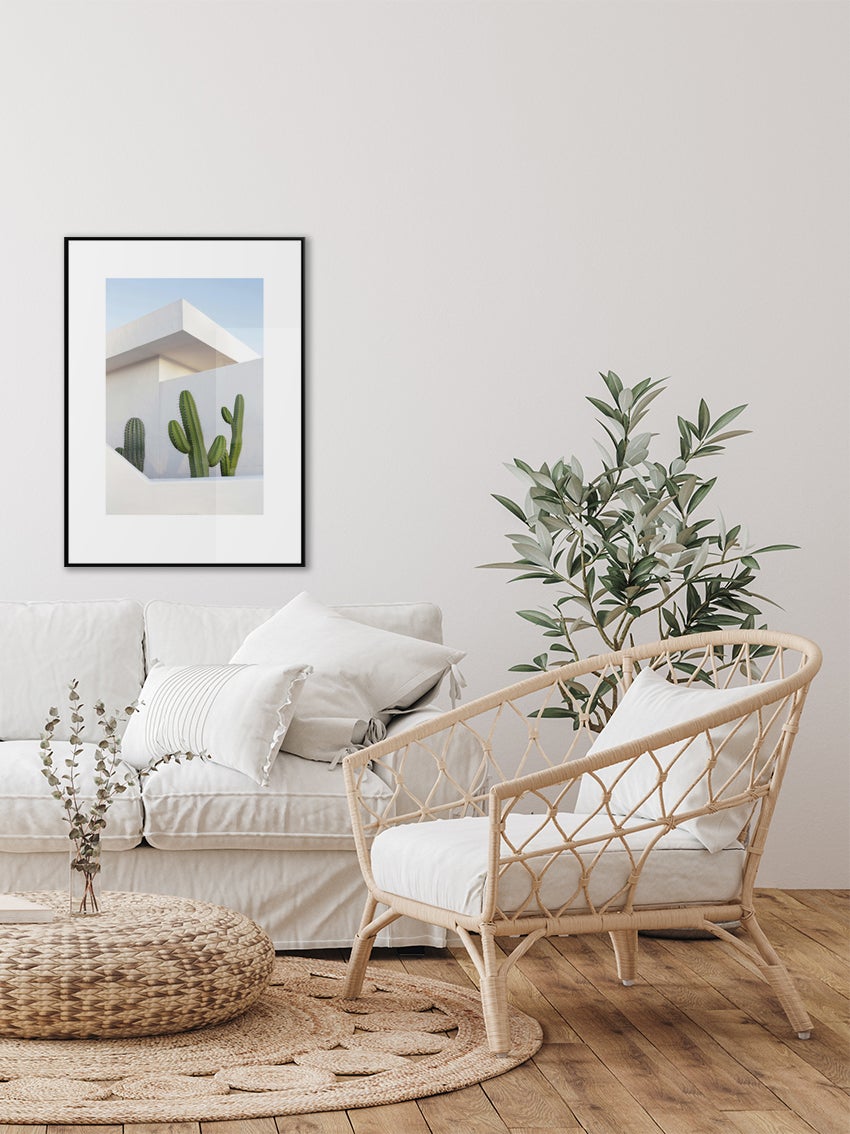 Cacti And Architecture Poster