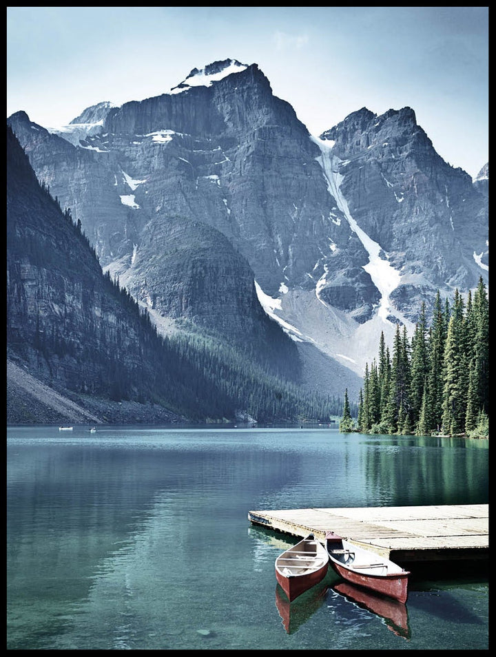 Canoes in sea