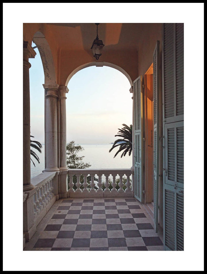 Evening Light Over Menton Poster