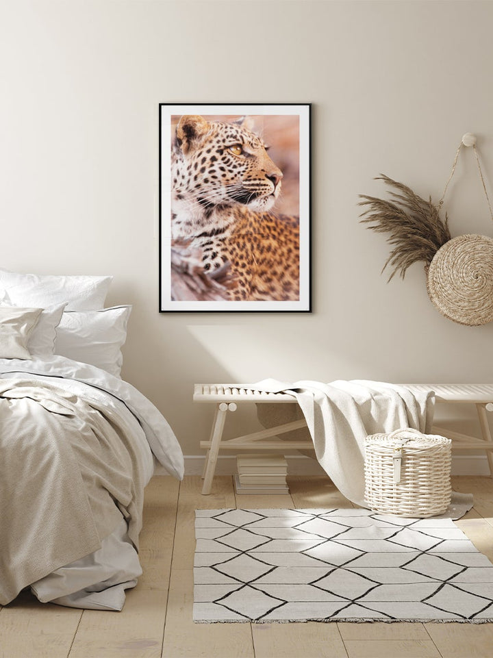 Leopard In Profile Poster