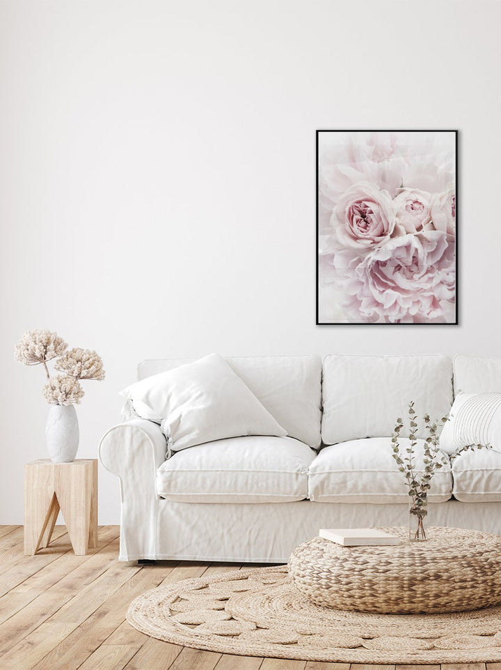 Light Pink Peonies Poster