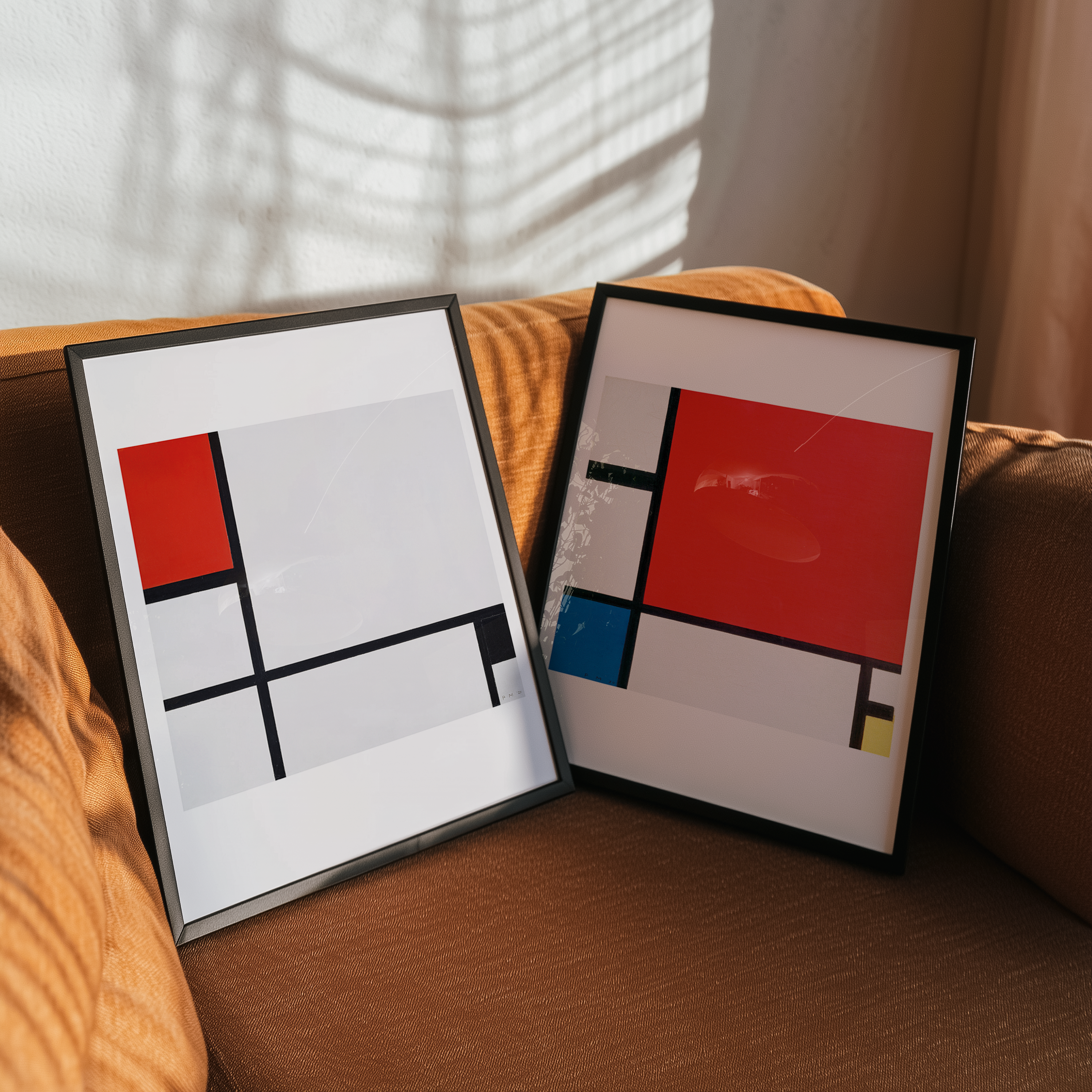 Composition No. I, with red and black