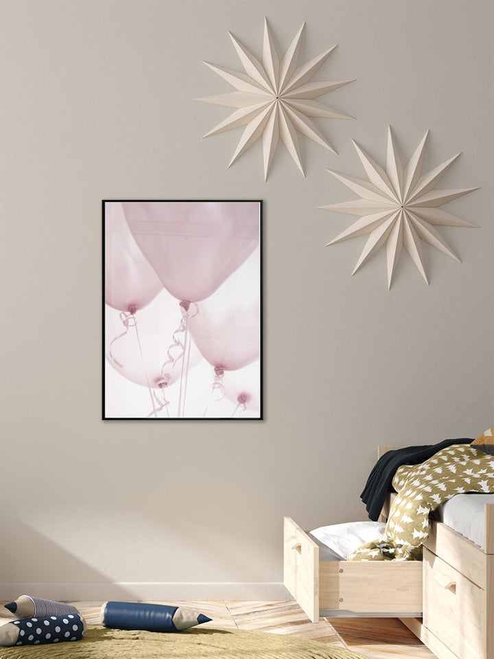 Pink Balloons Poster