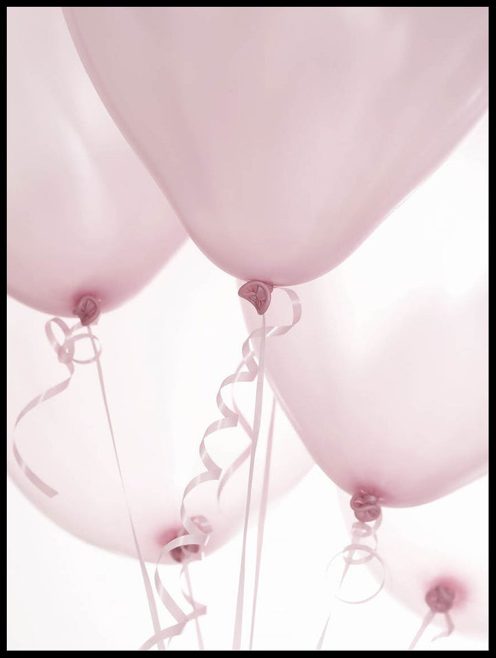 Pink Balloons Poster