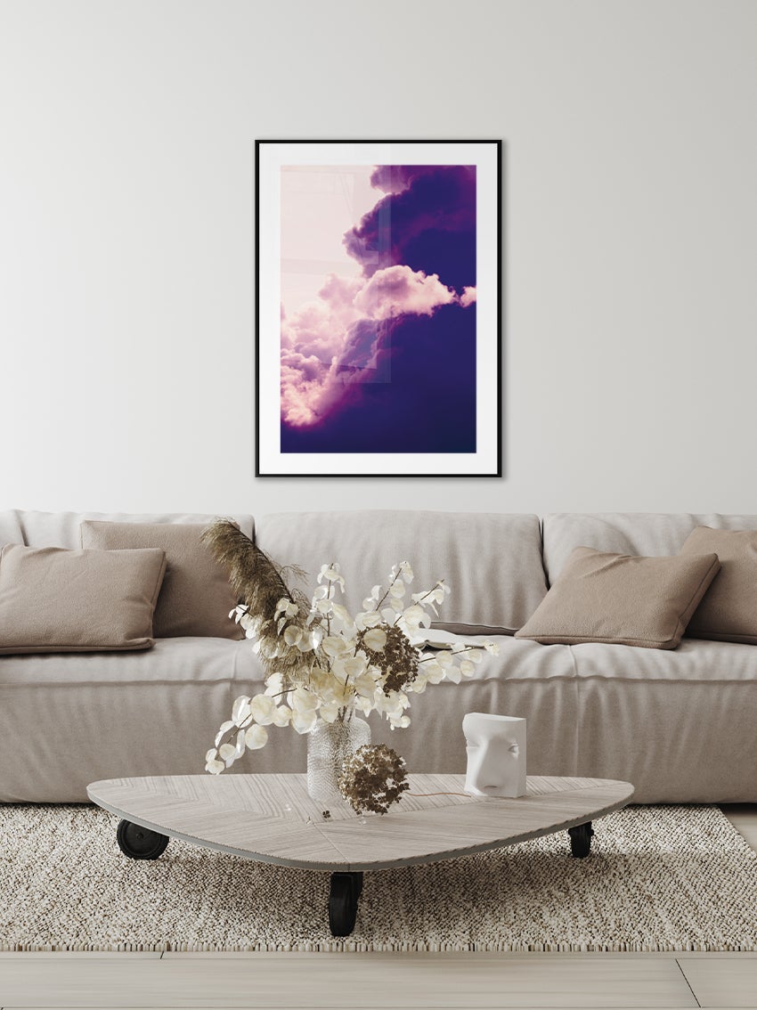 Pink Sky And Clouds Poster