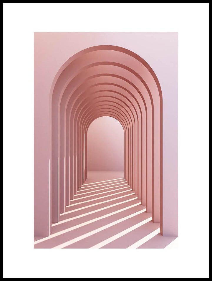 Pink Arches Poster