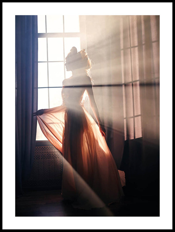 Silhouette Of Woman Poster