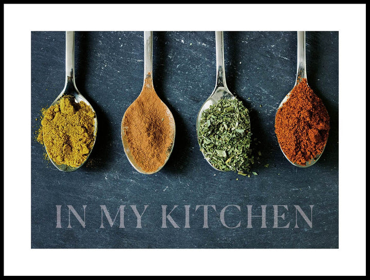 Spoons With Spices Poster