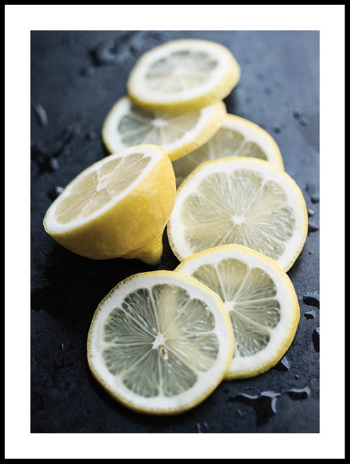 Sliced Lemon Poster