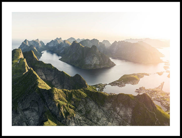 Sunset Over Lofoten Poster