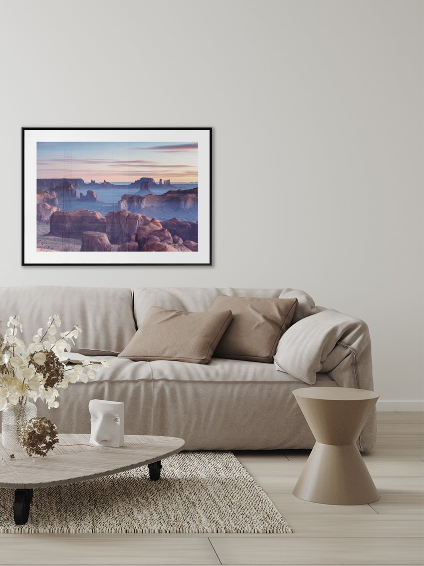 Sunrise Over Red Cliffs Poster