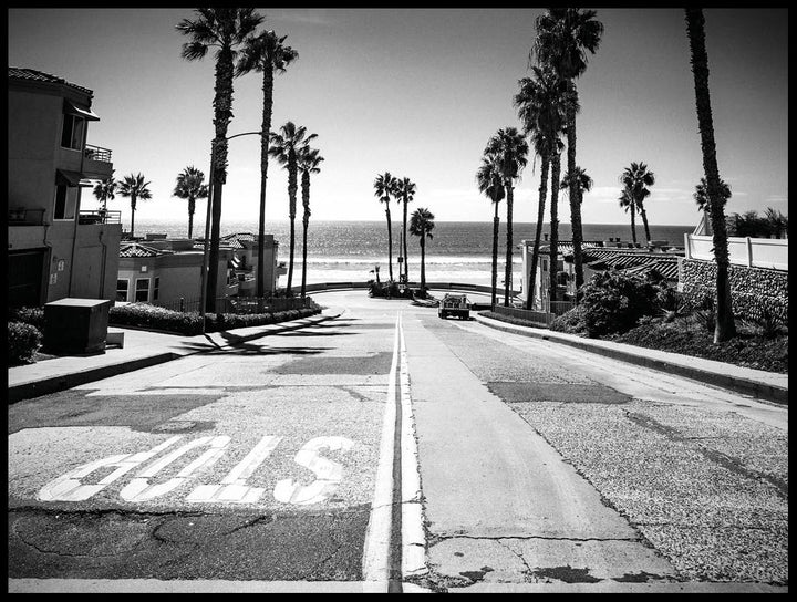 Stop Sign In California Poster