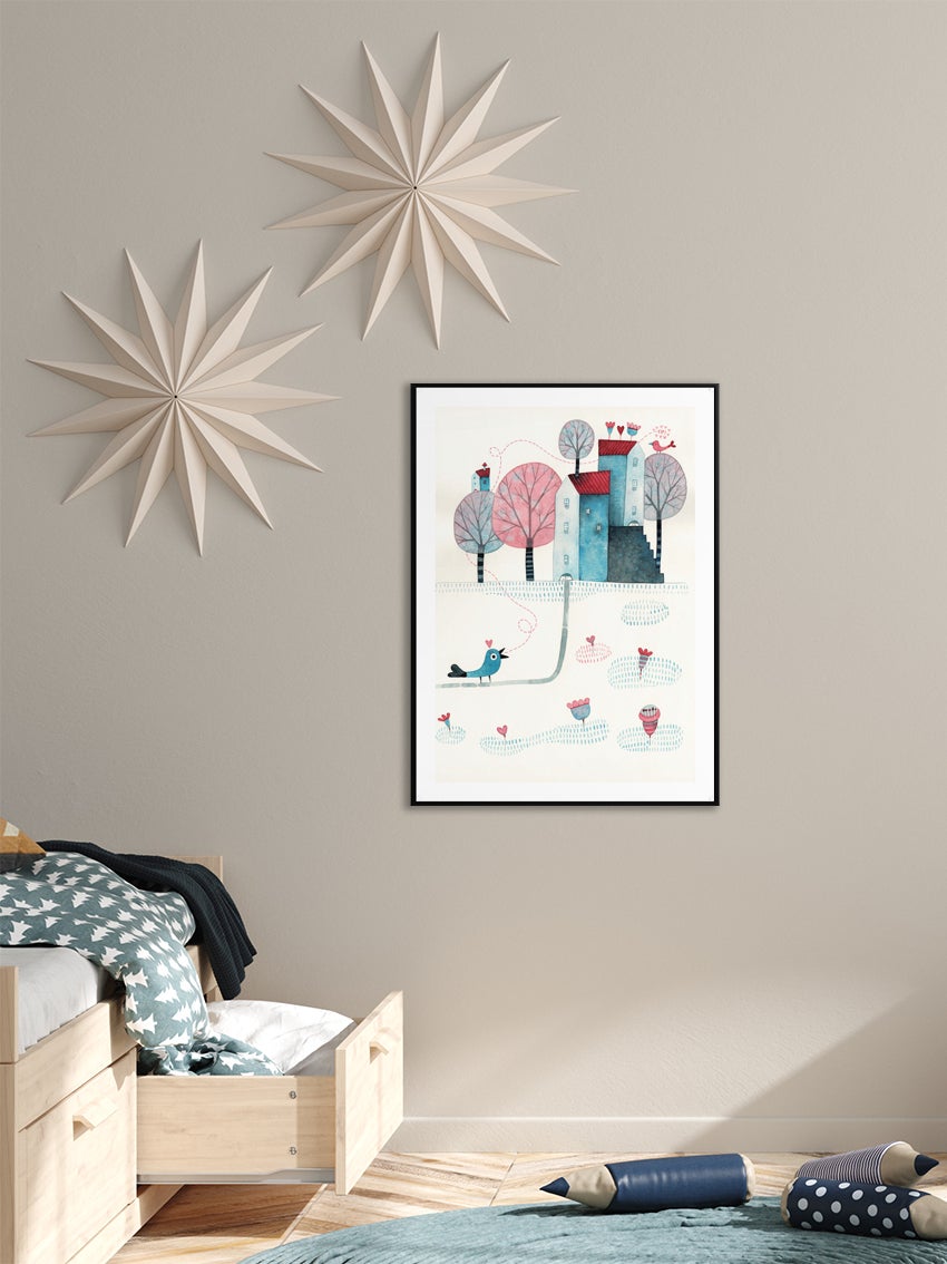 Pair Of Lovebirds Poster