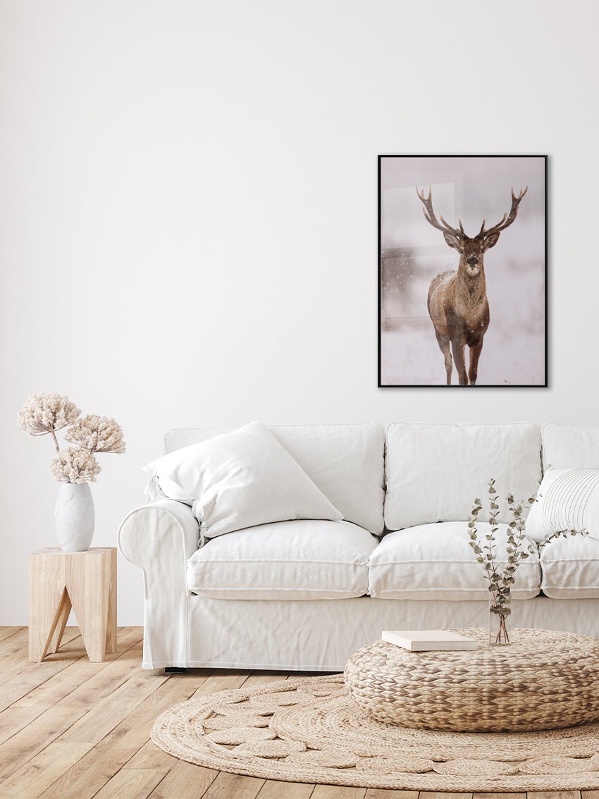 Winter Deer Poster